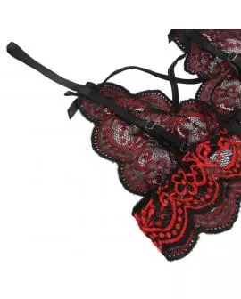 SUBBLIME - Zweiteiliges Spitzen-Set Oberteil und Höschen