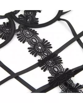 Subblime - Erotik-Teddy mit Riemen und Spitze