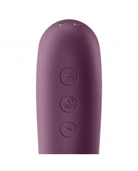 SATISFYER - DUAL KISS AIR PULSE VIBRATOR WEINROT