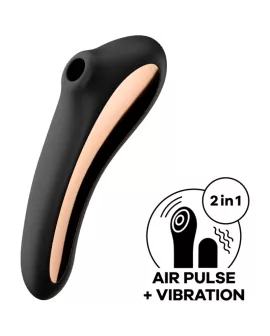 Satisfyer - Dual Kiss Air Pulse Vibrator Schwarz