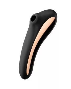 Satisfyer - Dual Kiss Air Pulse Vibrator Schwarz