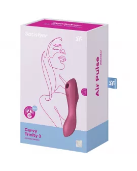 SATISFYER - CURVY TRINITY 3 AIR PULSE VIBRATOR ROT