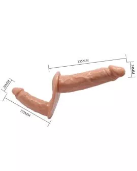 BAILE - ULTRA LEIDENSCHAFTLICHER DOPPELTE DILDOS MIT GESCHIRR