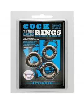 BAILE - COCK RINGE YVONNE SET 3 PENISRINGE
