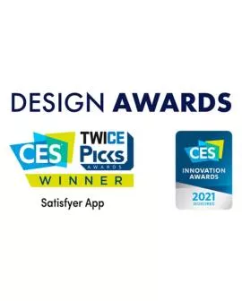 SATISFYER - SUNRAY STIMULATOR UND VIBRATOR APP ROT