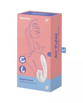 SATISFYER - SUPERNOVA LUFTPULSSTIMULATOR & VIBRATION WEISS