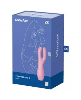 SATISFYER - THREESOME 3 VIBRATOR ROSA