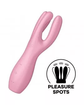 SATISFYER - THREESOME 3 VIBRATOR ROSA
