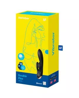 Satisfyer - Double Flex Vibrator App Schwarz