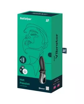Satisfyer Hot Passion Anal Vibrator App - Schwarz