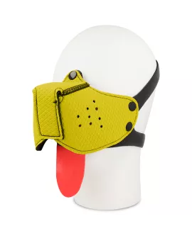 OHMAMA Erotik Fetisch Hunde Maulkorb - Gelb