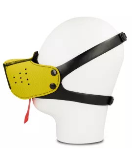 OHMAMA Erotik Fetisch Hunde Maulkorb - Gelb