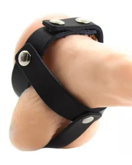 OHMAMA Fetisch-Leder-Kugelkäfig - BDSM Accessoire