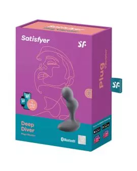 Satisfyer Deep Diver - Vibrationsplug App Grau