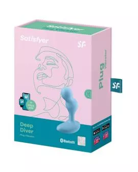 Satisfyer Deep Diver Vibrationsplug App-gesteuert - Blau