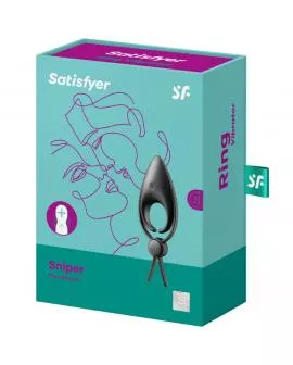 SATISFYER - SNIPER RINGVIBRATOR SCHWARZ