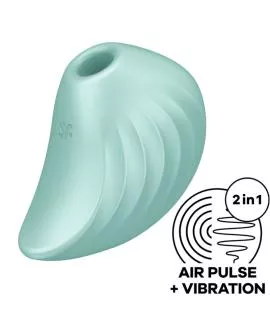 Satisfyer Pearl Diver - Luftimpuls-Stimulator & Vibrator Grün