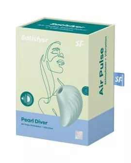 Satisfyer Pearl Diver - Luftimpuls-Stimulator & Vibrator Grün