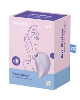 SATISFYER - PEARL DIVER AIR PULSE STIMULATOR & VIBRATOR VIOLETT