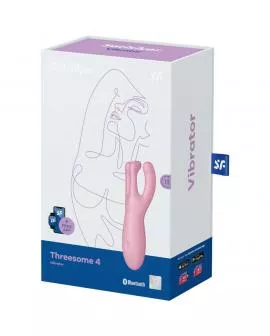 SATISFYER - THREESOME 4 VIBRATORAPP ROSA