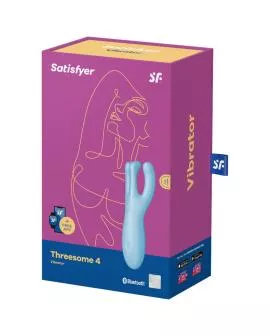 Satisfyer Threesome 4 - App-Vibrator Blau