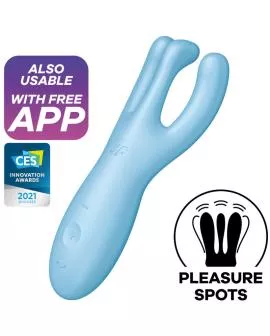 Satisfyer Threesome 4 - App-Vibrator Blau