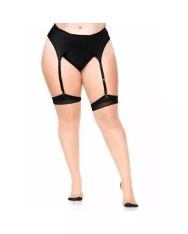 Leg Avenue - Plus Lycra 2-Ton Strümpfe mit Rückennaht