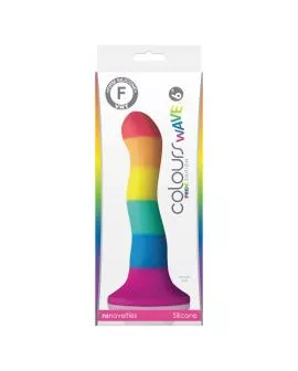 PRIDE - Dildo mit LGBT-Flagge Welle 17 cm