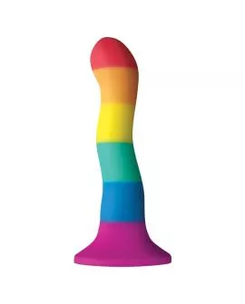 PRIDE - Dildo mit LGBT-Flagge Welle 17 cm
