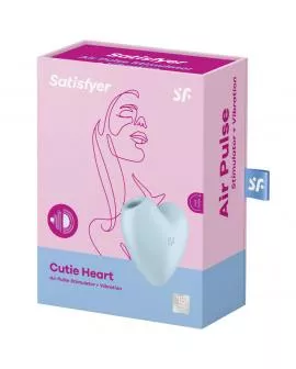Satisfyer Cutie Heart - Luftpuls-Stimulator & Vibrator Blau