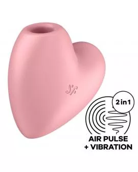 Satisfyer - Cutie Heart Luftimpuls-Stimulator & Vibrator rosa