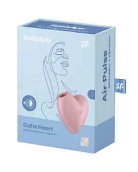 Satisfyer - Cutie Heart Luftimpuls-Stimulator & Vibrator rosa