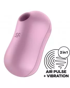 SATISFYER - COTTON CANDY AIR PULSE STIMULATOR & VIBRATOR LILA