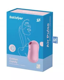 SATISFYER - COTTON CANDY AIR PULSE STIMULATOR & VIBRATOR LILA