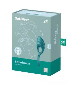 SATISFYER - SWORDSMAN RINGVIBRATOR GRÜN