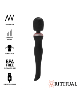 RITHUAL Akasha Wand 2.0 - Wiederaufladbarer Vibrator Schwarz