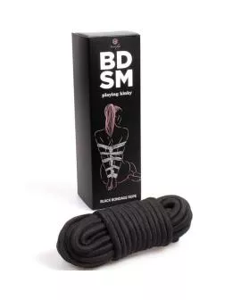 Secretplay - Schwarzes Bondage-Seil BDSM-Kollektion