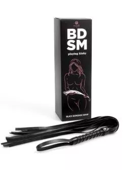 SECRETPLAY Schwarze Bondage-Peitsche BDSM-Kollektion