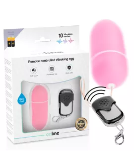 Vibrierendes Ei mit Fernbedienung - L Rosa