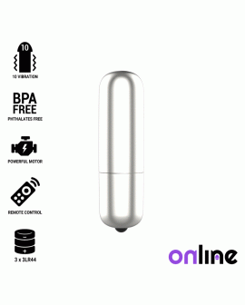 ONLINE - MINI SILBER VIBRIERENDE KUGEL