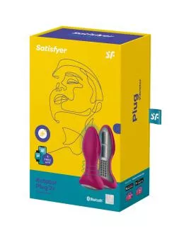 Satisfyer Rotator Plug 2+ - Vibrierender App-Plug Rot