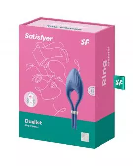 SATISFYER - DUELIST RINGVIBRATOR BLAU