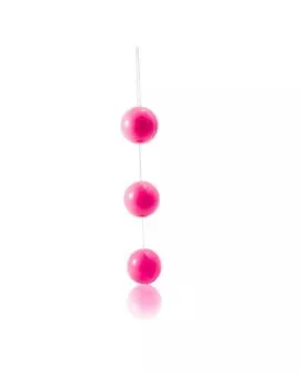 BAILE - Rosa gestreifte Analkugeln aus ABS