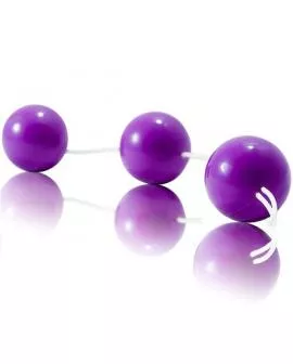 BAILE - Gestreifte Lila ABS-Analkugeln für Erotik