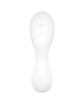 SATISFYER - CURVY TRINITY 5 AIR PULSE STIMULATOR & VIBRATOR APP WEISS