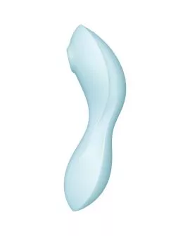 SATISFYER - CURVY TRINITY 5 AIR PULSE STIMULATOR & VIBRATOR APP BLAU