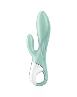 Satisfyer Air Pump Bunny 5+ - Aufblasbarer Kaninchenvibrator mit App - Grün