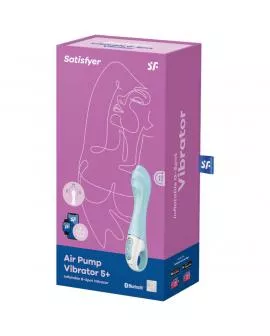 Satisfyer Air Pump 5+ - Aufblasbarer G-Punkt-Vibrator - Blau