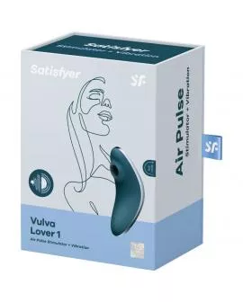 SATISFYER - VULVA LOVER 1 LUFTPULSSTIMULATOR & VIBRATOR BLAU