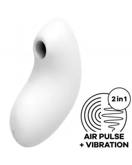 SATISFYER - VULVA LOVER 2 LUFTPULSSTIMULATOR & VIBRATOR WEISS